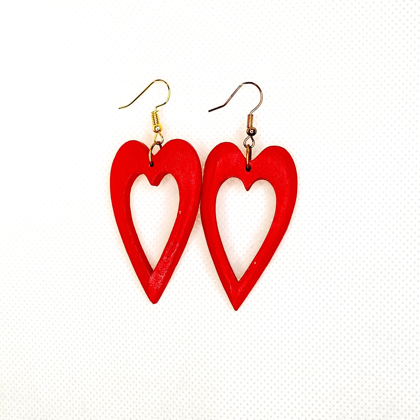 Hollow long Heart Earrings