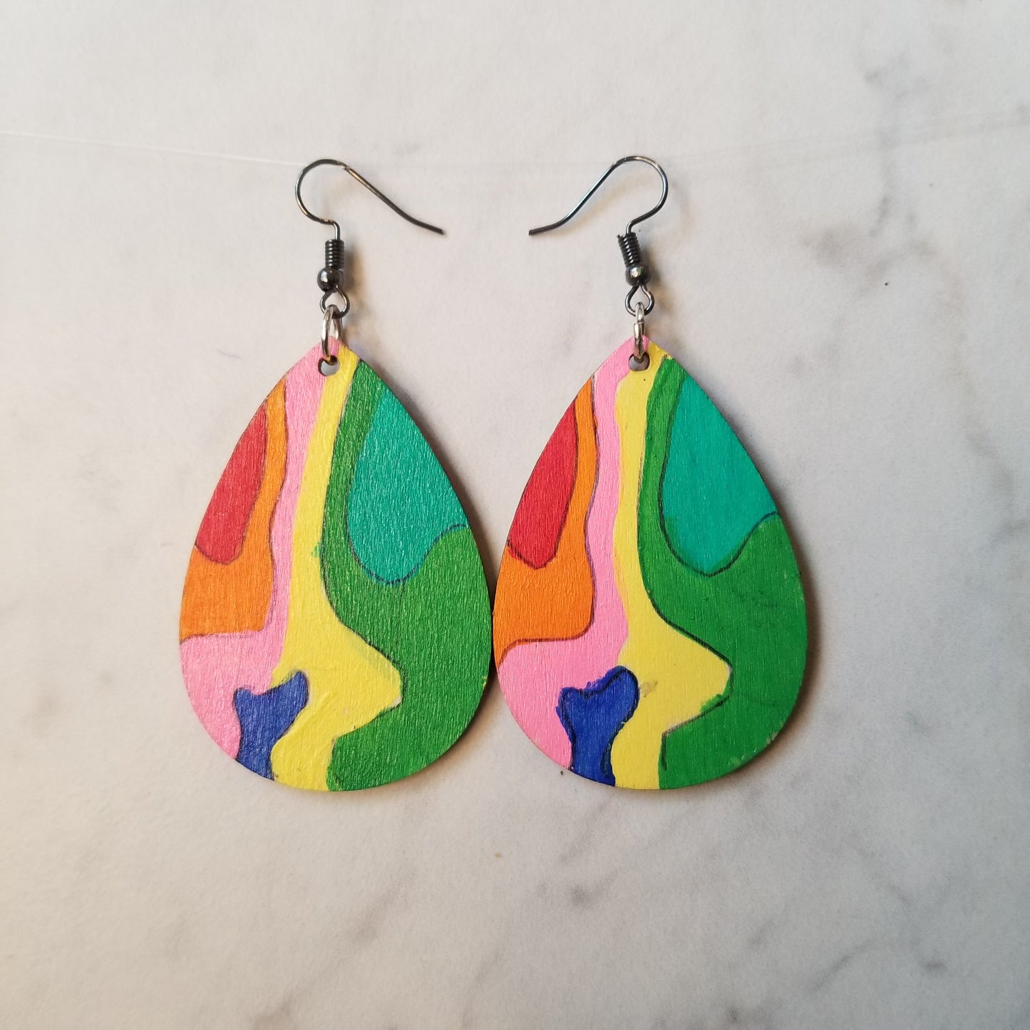 Rainbow Wave Earring