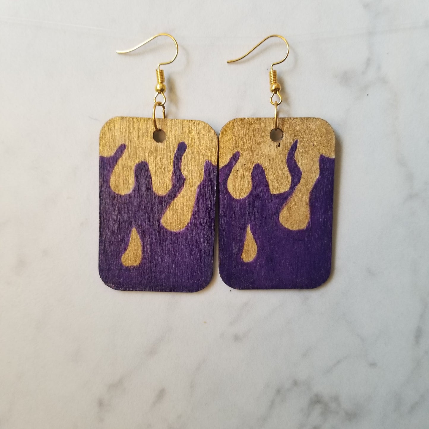Gold Paint Earrings