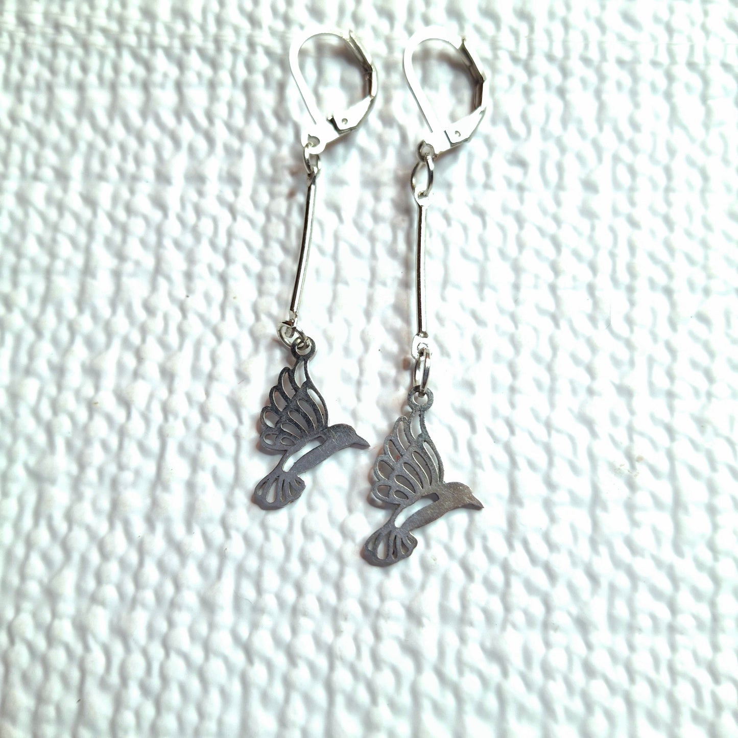 Dove drop earrings