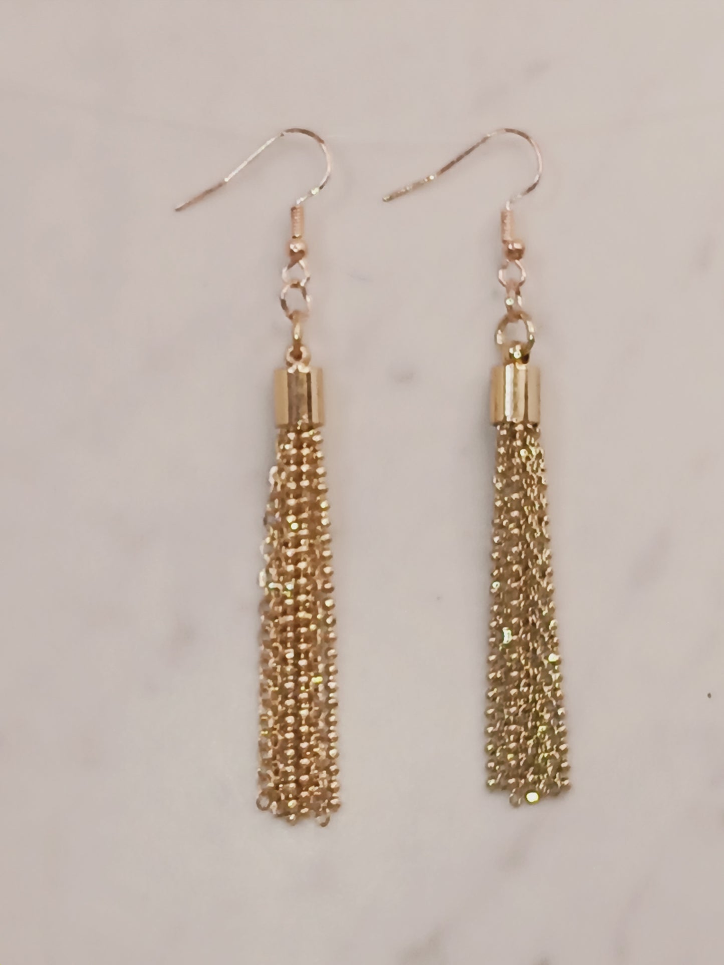 Chain drop earrings
