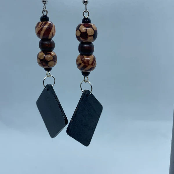 Printed Drop Earrings