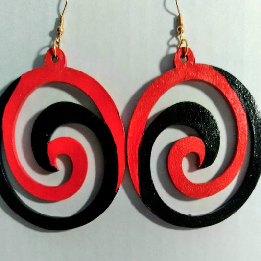 Circle Swirl Earrings