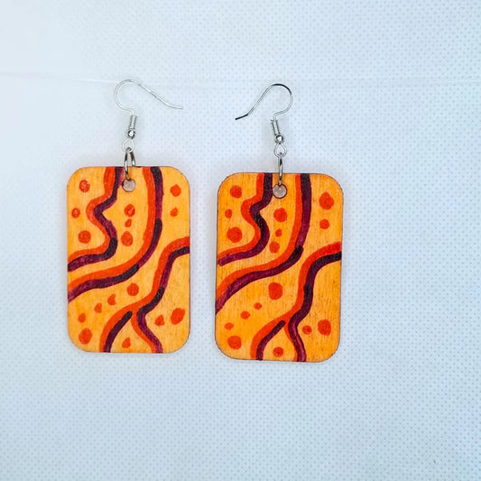 Orange Glow Earrings