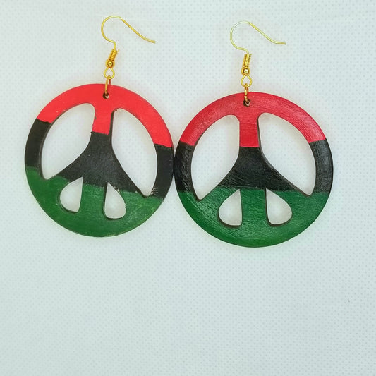 Peace sign earrings