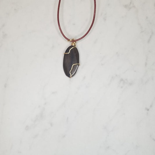 Wrapped necklace