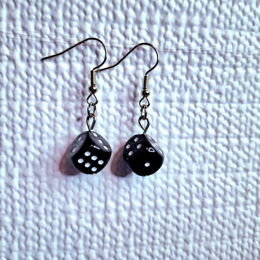 Dice earrings