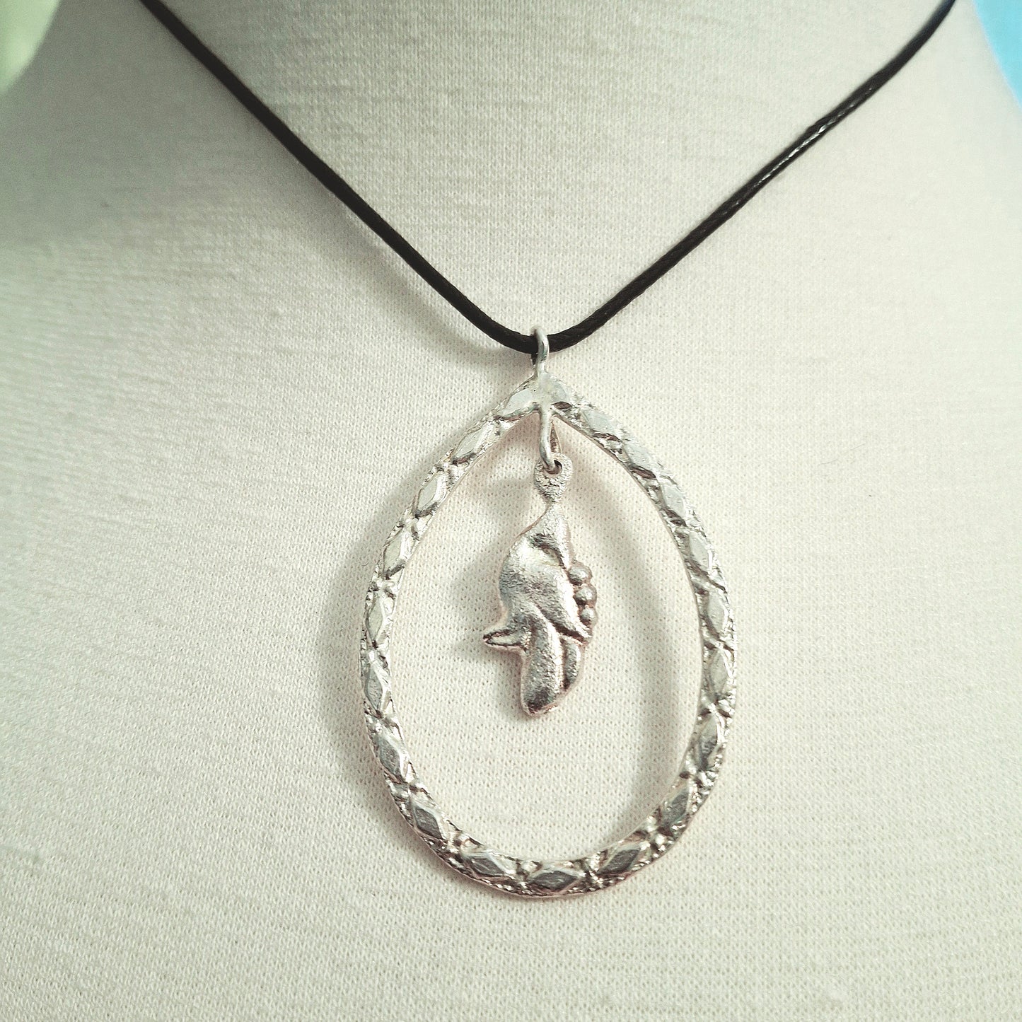 Teardrop Silver Necklace