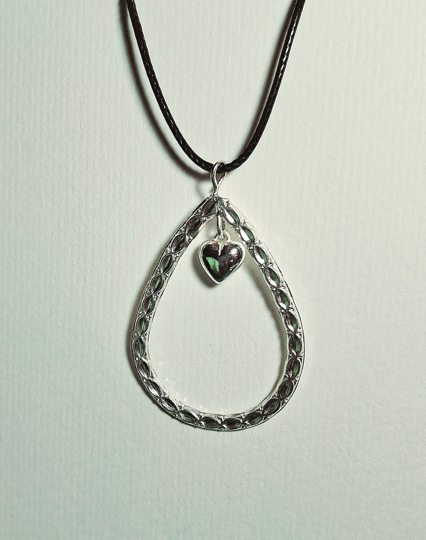 Teardrop Silver Necklace