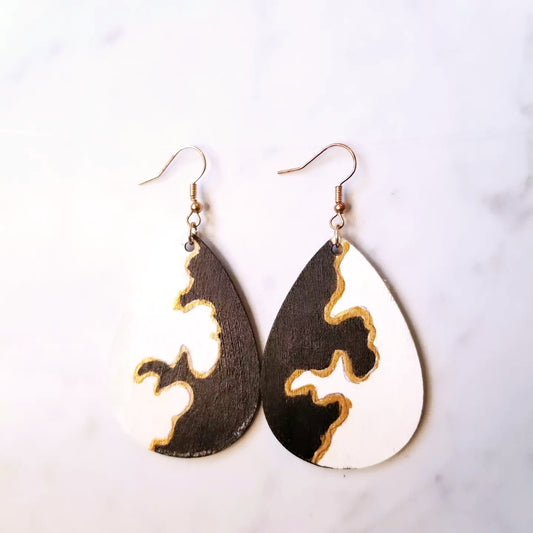 Abstract Tear Earrings