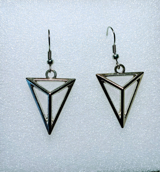 Geometric Triangle Earrnings