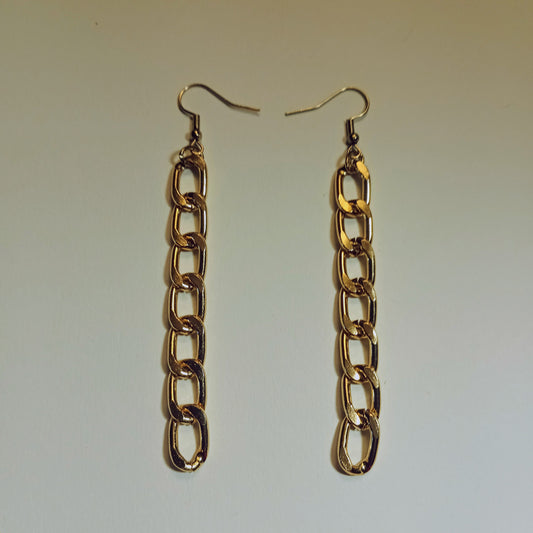 Gold Link Earrings