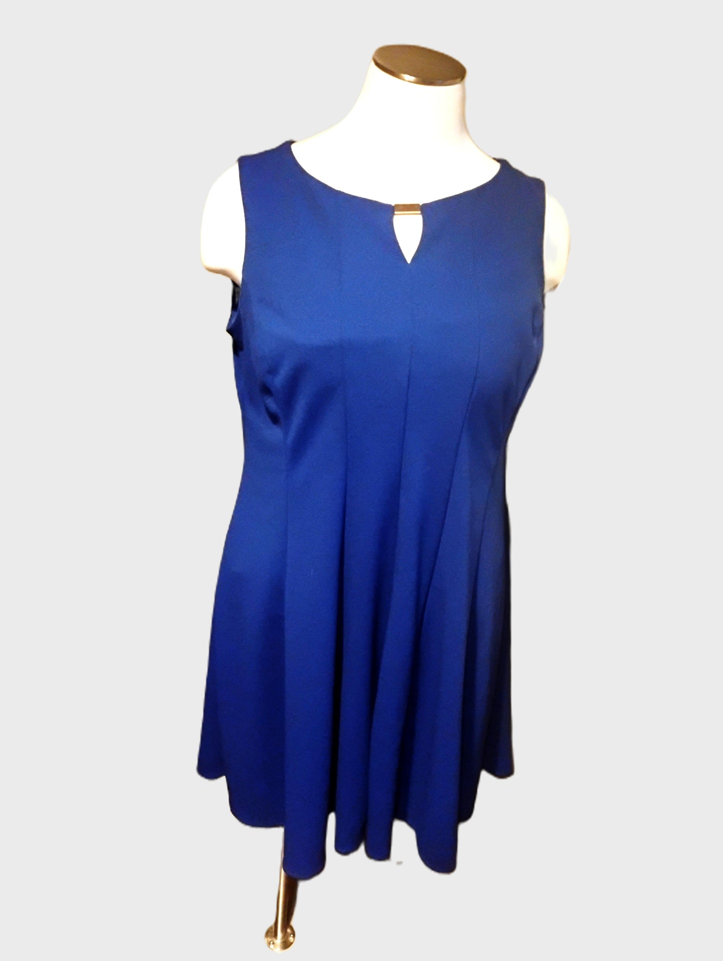 Blue sleeve short sleeve dress