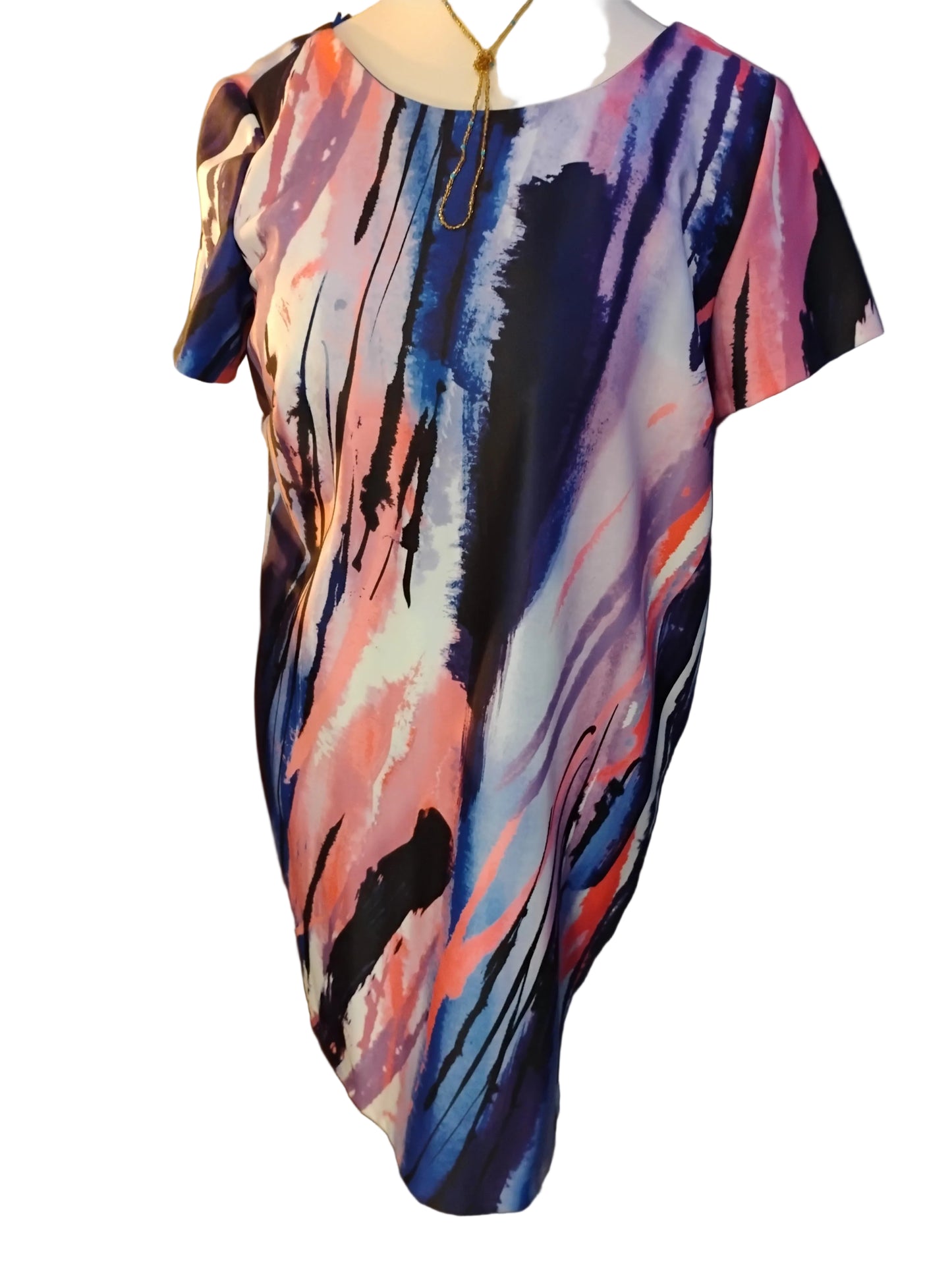 Women paint splash dress